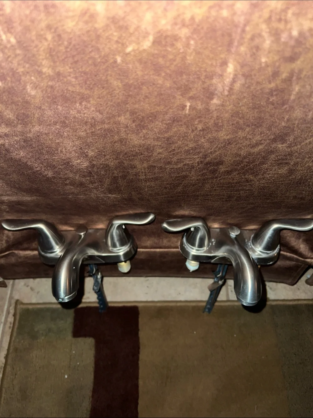 Glacier Bay Satin Nickel Double-Handle Bathroom Sink Faucets